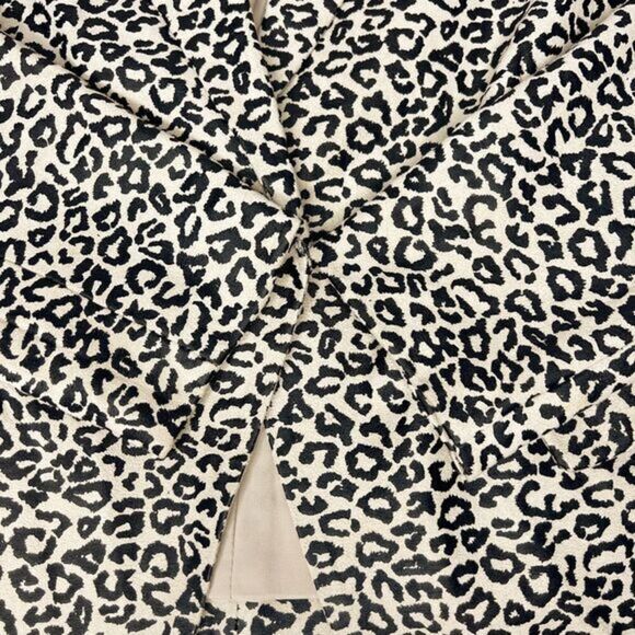 CHICO'S Faux Suede Animal Print‎ Blazer Jacket One Button Closure Size Medium - Picture 7 of 12